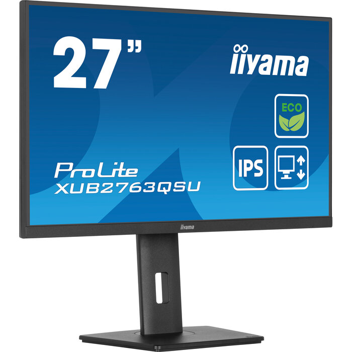iiyama iiyama ProLite XUB2763QSU-B1 27 inch QHD IPS Monitor (XUB2763QSU-B1)