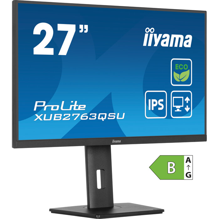 iiyama iiyama ProLite XUB2763QSU-B1 27 inch QHD IPS Monitor (XUB2763QSU-B1)