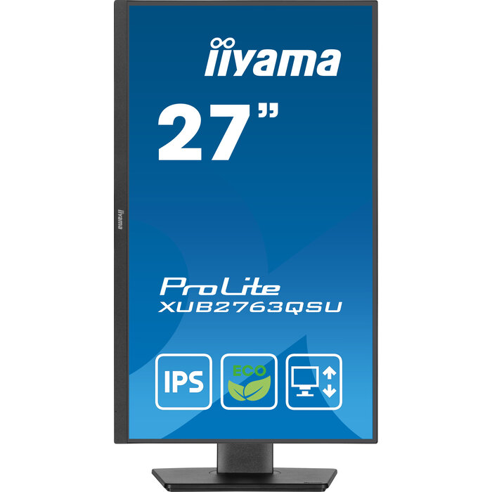 iiyama iiyama ProLite XUB2763QSU-B1 27" QHD IPS Monitor - In hoogte verstelbaar