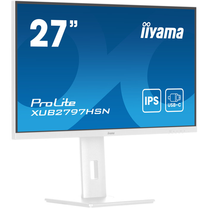 iiyama iiyama ProLite XUB2797HSN-W2 27" USB-C Monitor Wit (XUB2797HSN-W2)
