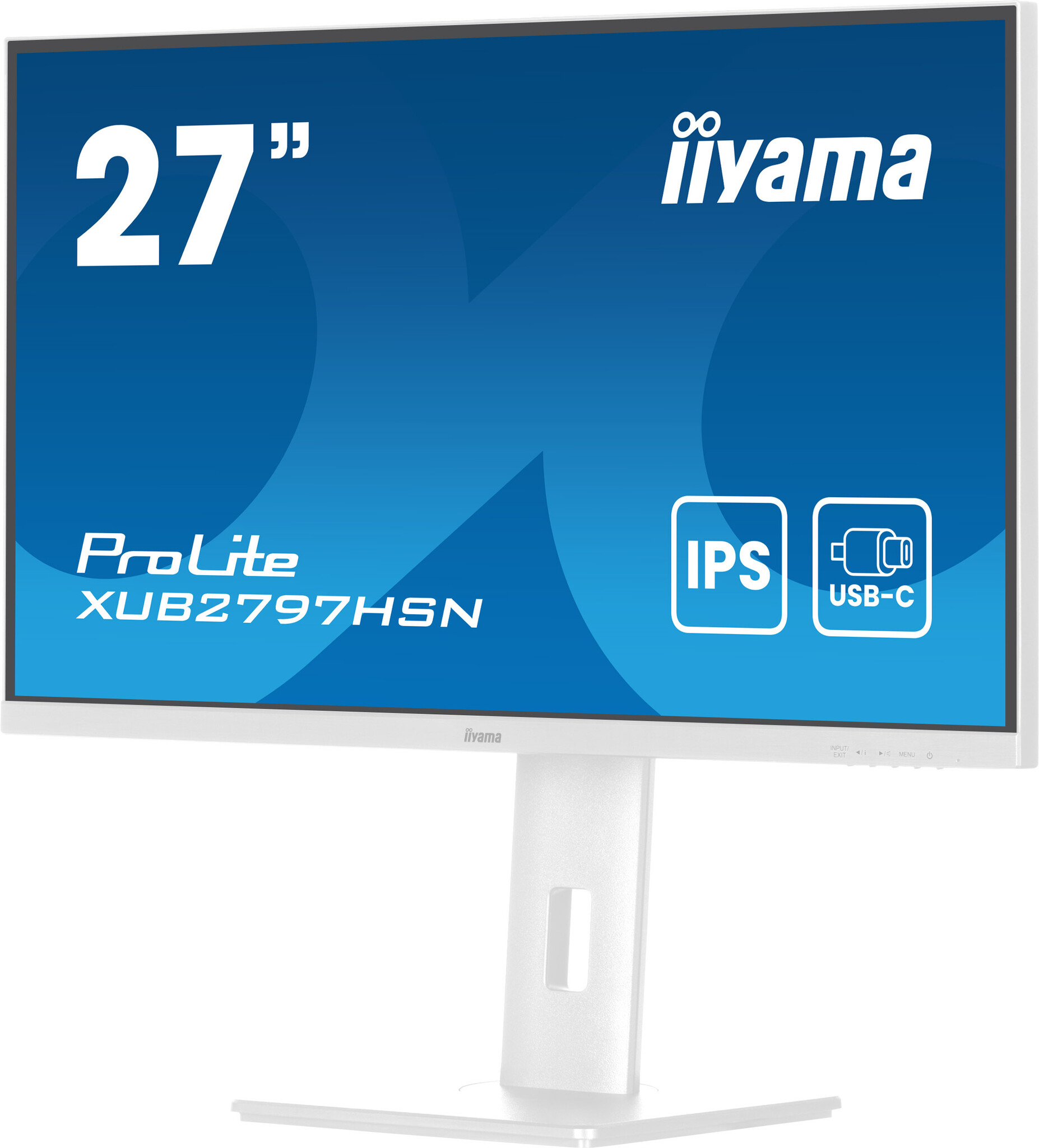 iiyama iiyama ProLite XUB2797HSN-W2, 68,6 cm (27"), 1920 x 1080 Pixels, Full HD, LED, 1 ms, Wit