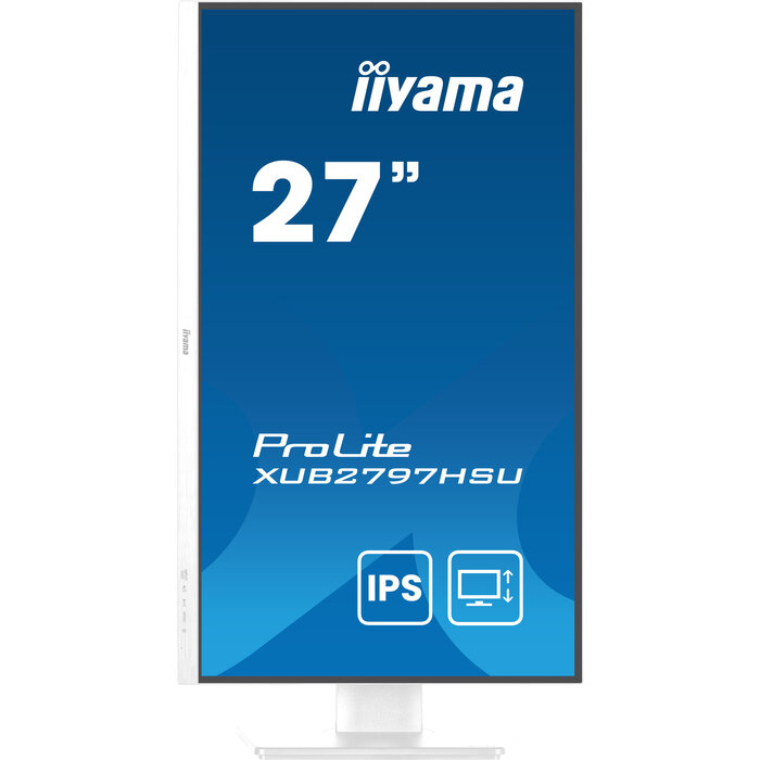 iiyama iiyama ProLite XUB2797HSU-W2 27 inch Full HD IPS Monitor - Ergonomisch en Verstelbaar - Wit