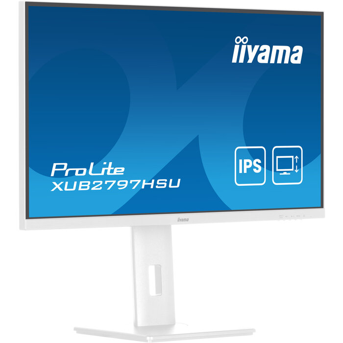 iiyama iiyama ProLite XUB2797HSU-W2 27 inch Full HD IPS Monitor - Ergonomisch en Verstelbaar - Wit