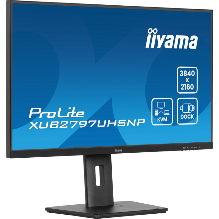 iiyama iiyama ProLite XUB2797UHSNP-B1 27" 4K IPS Monitor met USB-C Docking Station