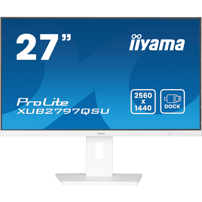 iiyama iiyama ProLite XUB2797QSU-W2 - 27 inch Quad HD IPS Monitor - Ergonomisch - Wit
