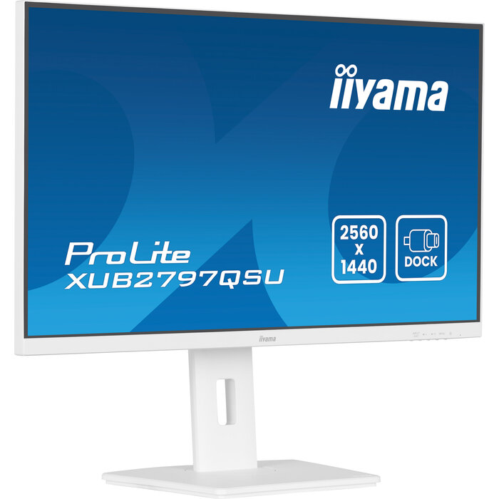 iiyama iiyama ProLite XUB2797QSU-W2 - 27 inch Quad HD IPS Monitor - Ergonomisch - Wit
