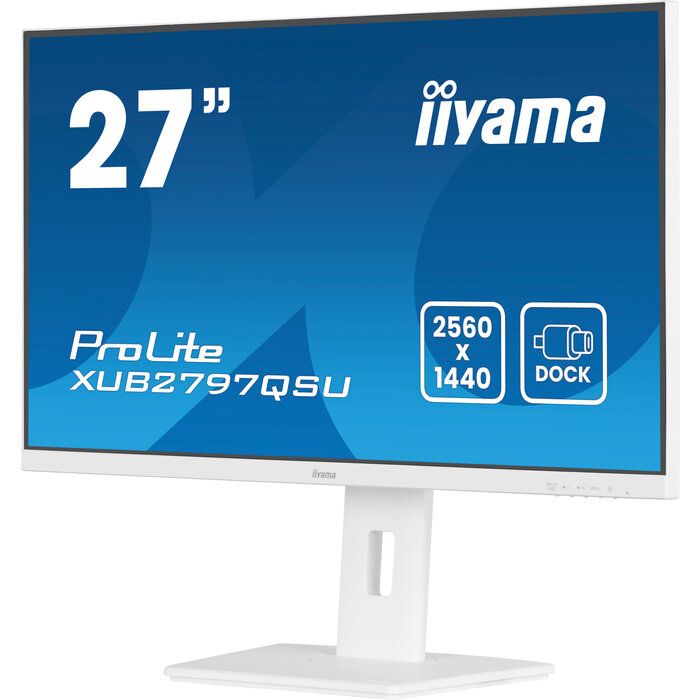 iiyama iiyama ProLite XUB2797QSU-W2 - 27 inch Quad HD IPS Monitor - Ergonomisch - Wit