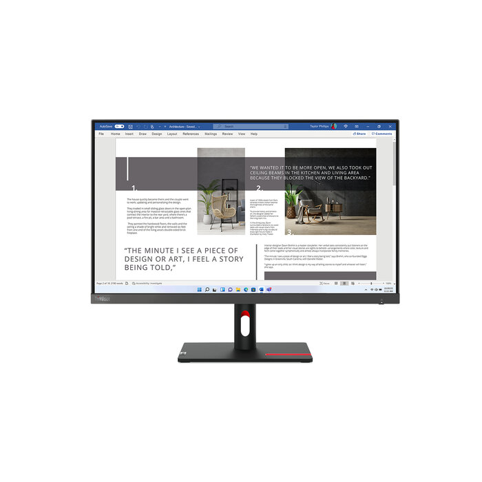 Lenovo Lenovo ThinkVision S27i-30 27 inch Full HD IPS Monitor (63DFKAT4EU)