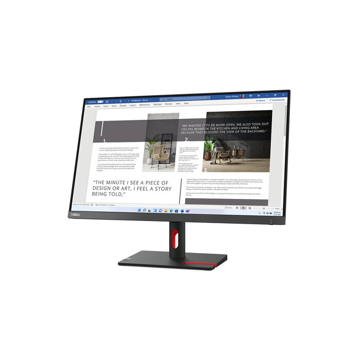 Lenovo Lenovo ThinkVision S27i-30 27 inch Full HD IPS Monitor (63DFKAT4EU)