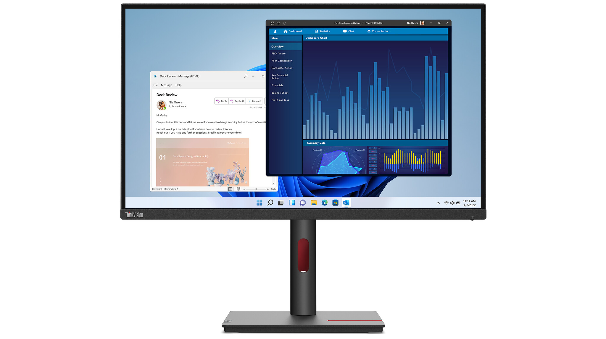 Lenovo Lenovo ThinkVision T27p-30 27 inch 4K UHD IPS USB-C Monitor