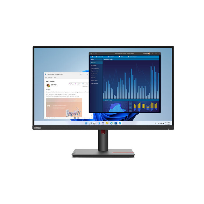 Lenovo Lenovo ThinkVision T27p-30 27 inch 4K UHD IPS Monitor met USB-C