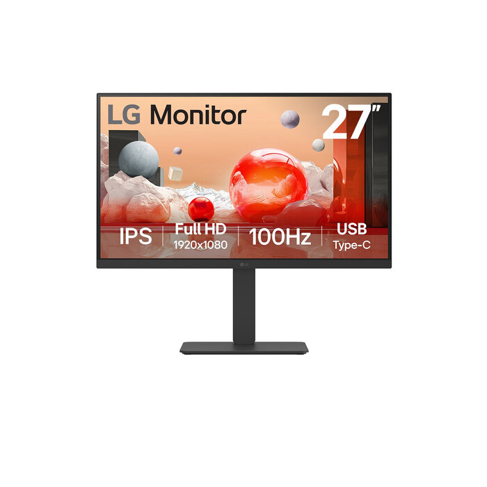 LG Electronics LG 27BA750-B, 68,6 cm (27"), 1920 x 1080 Pixels, Full HD, LCD, 5 ms, Zwart