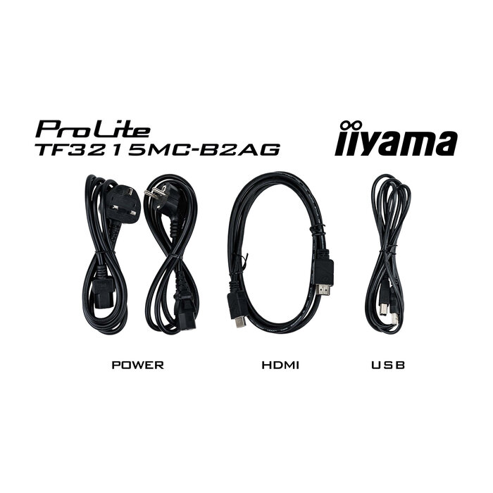 iiyama iiyama ProLite TF3215MC-B2AG 31.5 inch Full HD Inbouw Touchscreen