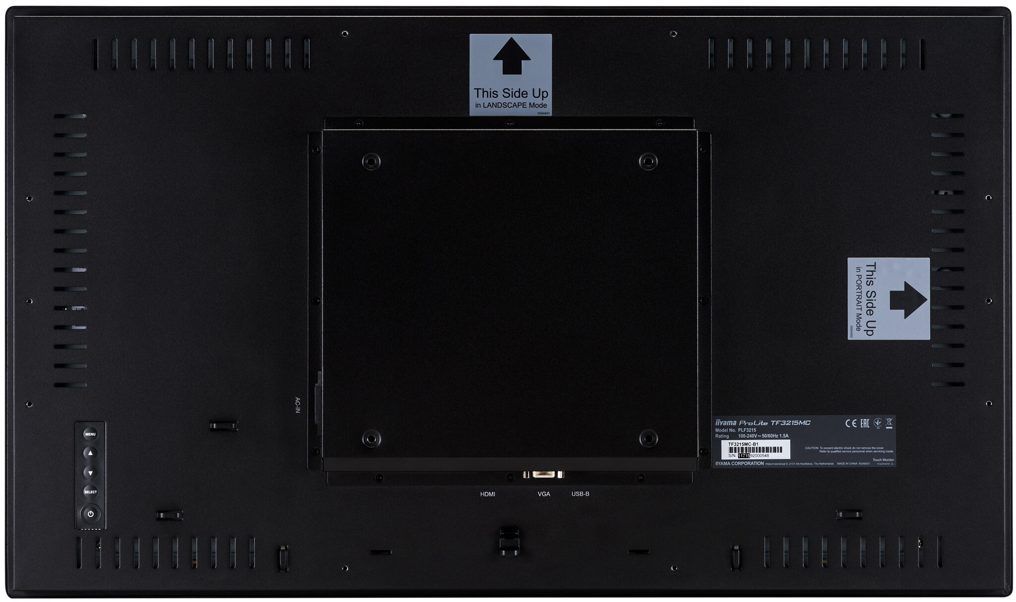 iiyama iiyama ProLite TF3215MC-B2AG 31.5 inch Full HD Inbouw Touchscreen