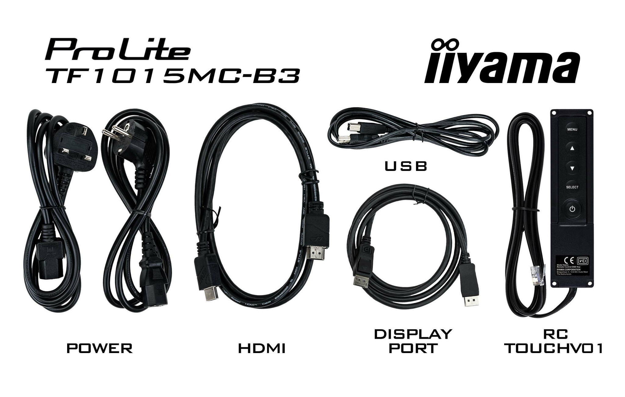 iiyama iiyama TF1015MC-B3 10.1 inch Open Frame Touchscreen Monitor