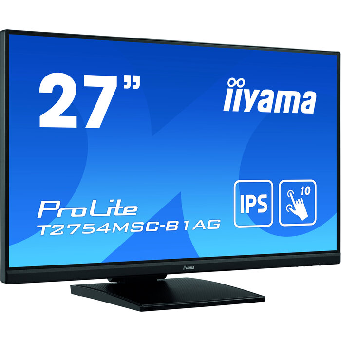 iiyama iiyama ProLite T2754MSC-B1AG, 68,6 cm (27"), 1920 x 1080 Pixels, Full HD, LED, 4 ms, Zwart