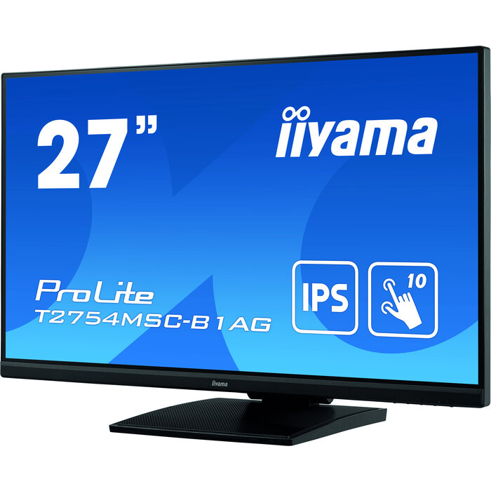 iiyama iiyama ProLite T2754MSC-B1AG, 68,6 cm (27"), 1920 x 1080 Pixels, Full HD, LED, 4 ms, Zwart