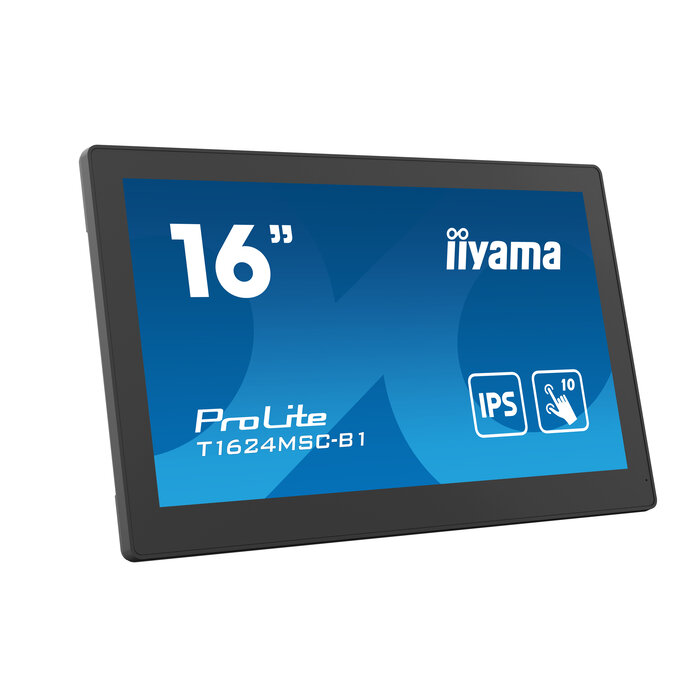iiyama iiyama T1624MSC-B1, Interactief flatscreen, 39,6 cm (15.6"), LCD, 1920 x 1080 Pixels, 24/7