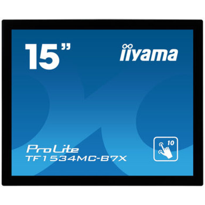 iiyama iiyama TF1534MC-B7X, 38,1 cm (15"), 1024 x 768 Pixels, XGA, 370 cd/m², Multi-gebruiker, 7H