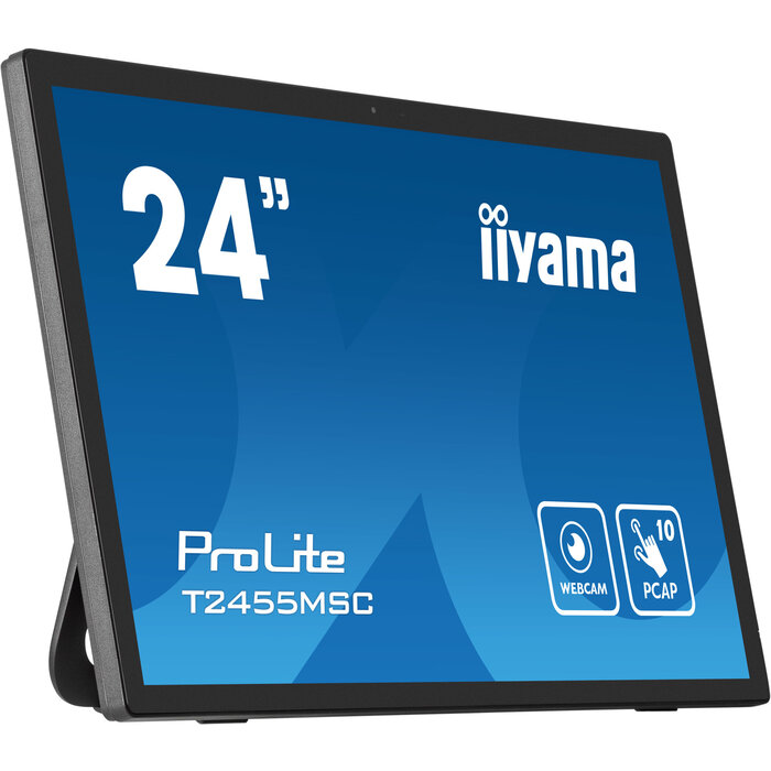 iiyama iiyama ProLite T2455MSC-B1 24" IPS Full HD Touchscreen Monitor met Webcam
