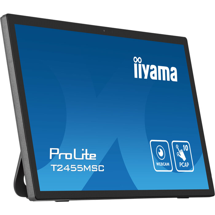 iiyama iiyama ProLite T2455MSC-B1 24" IPS Full HD Touchscreen Monitor met Webcam