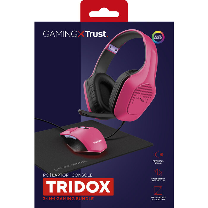 Trust Trust GXT 790 Lichtgewicht Gaming Headset - Bedraad - Zwart/Roze - 244g