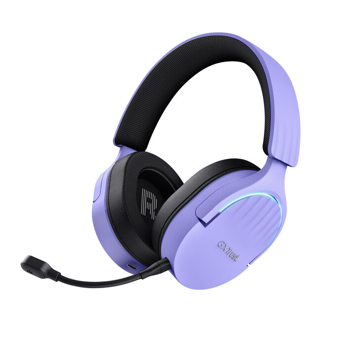 Trust Trust GXT 491P Fayzo Gaming Headset - Draadloos & Bedraad - Zwart/Paars