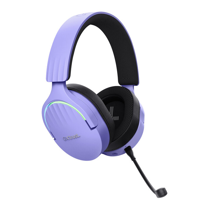 Trust Trust GXT 491P Fayzo Gaming Headset - Draadloos & Bedraad - Zwart/Paars