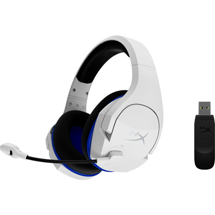 HyperX HyperX Cloud Stinger Core Wireless Gaming Headset voor PS5 en PS4 - Wit/Blauw