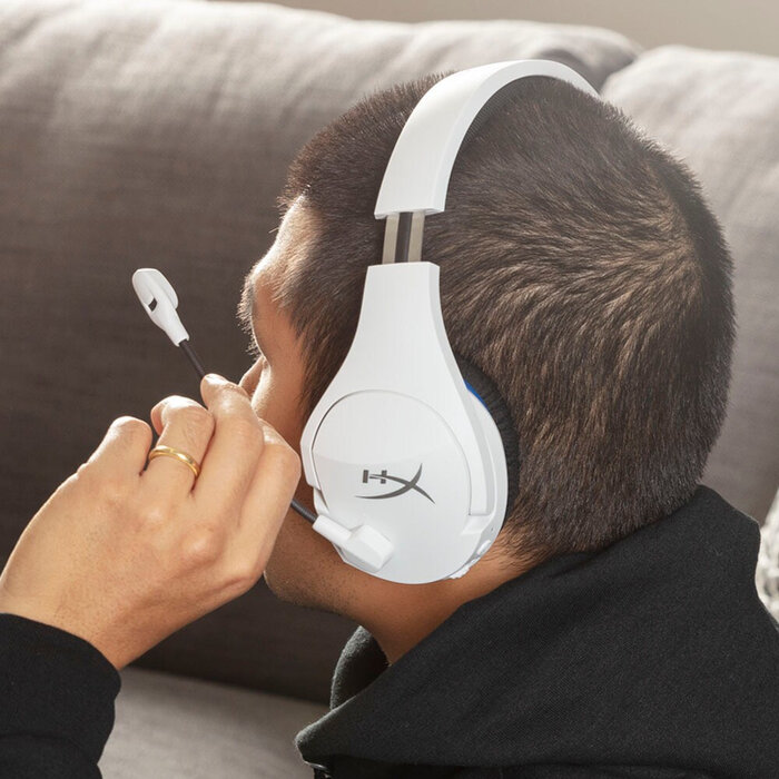 HyperX HyperX Cloud Stinger Core Wireless Gaming Headset voor PS5 en PS4 - Wit/Blauw