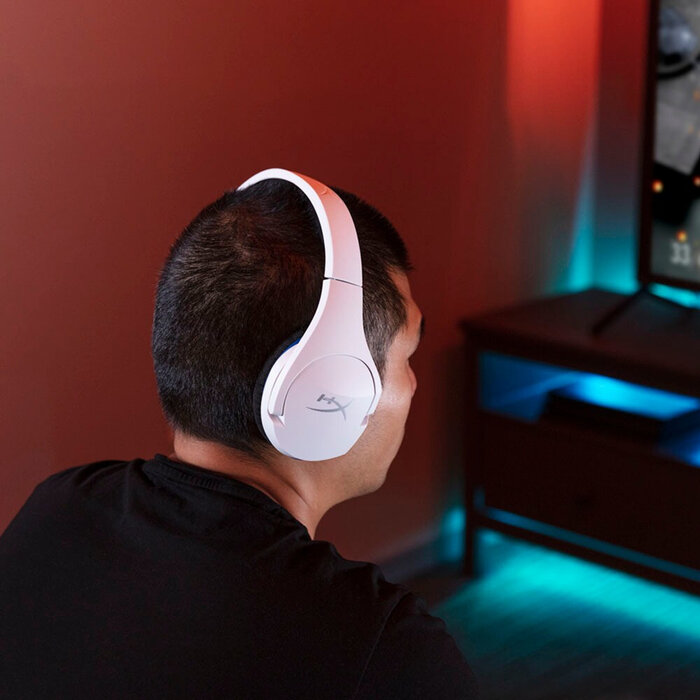 HyperX HyperX Cloud Stinger Core Wireless Gaming Headset voor PS5 en PS4 - Wit/Blauw