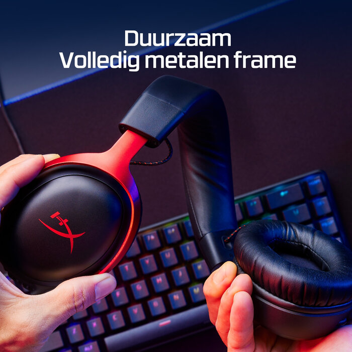 HyperX HyperX Cloud III Gaming Headset Zwart/Rood (727A9AA)