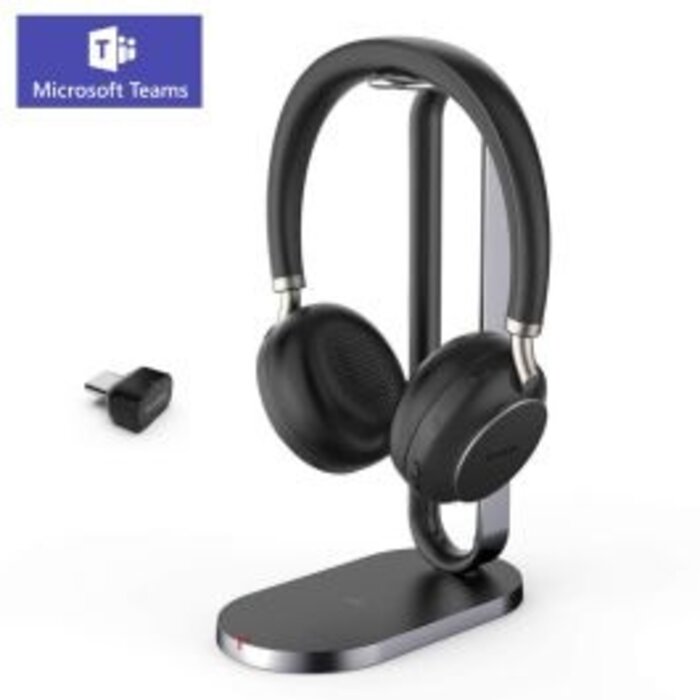 Yealink Yealink BH76 Bluetooth Headset Zwart (BH76-CHARGING-BLACK-USB-C-MS)