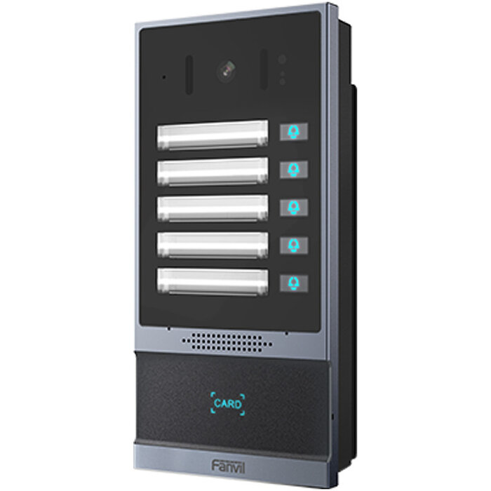 Fanvil Fanvil i63 SIP Video Deurtelefoon met Camera, 5 Knoppen, RFID & NFC - IP66