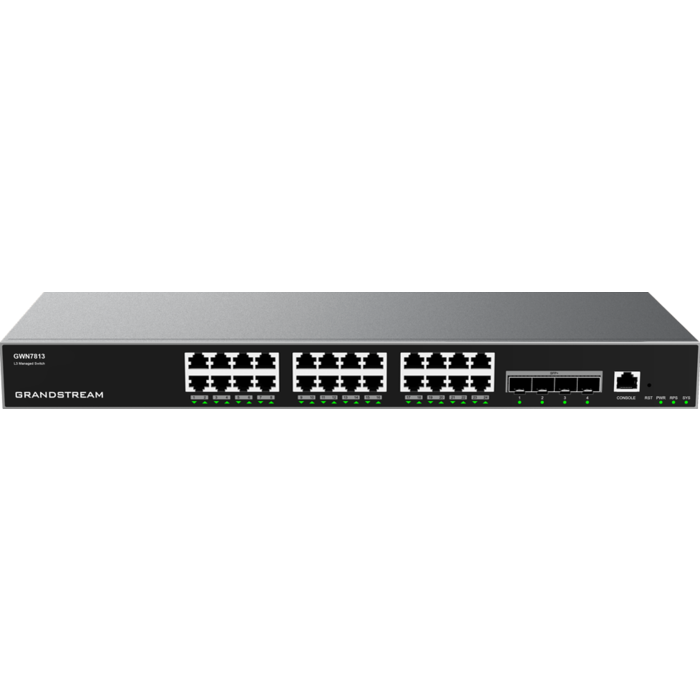 Grandstream Grandstream GWN7813 Managed Layer 3 Switch - 24x Gigabit PoE+ & 4x SFP+