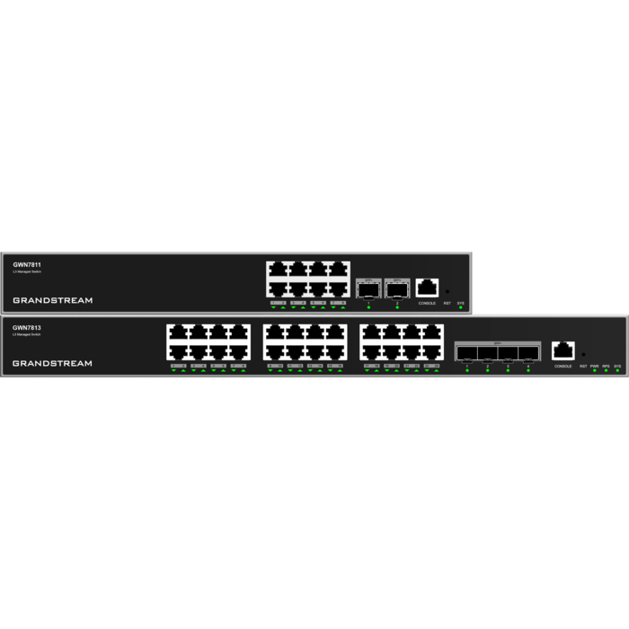 Grandstream Grandstream GWN7813 24-Poorts Layer 3 PoE+ Switch (GWN7813)