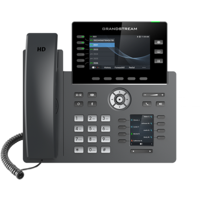 Grandstream Grandstream GRP2616 High-End IP-Telefoon met WiFi, Bluetooth & 6 Lijnen