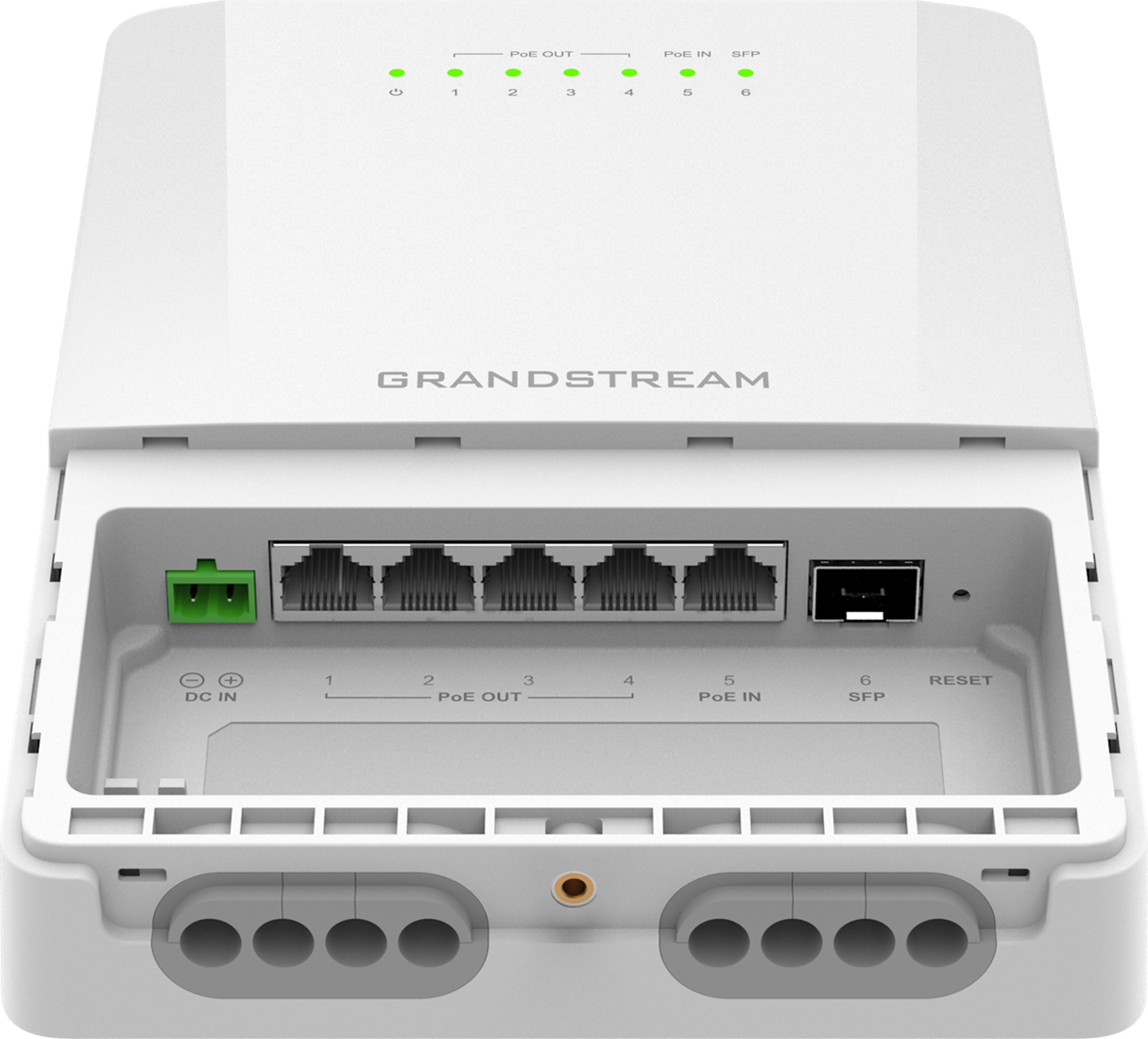 Grandstream Grandstream GWN7710R IP66 Outdoor Gigabit PoE-Switch (5x GE + 1x SFP)