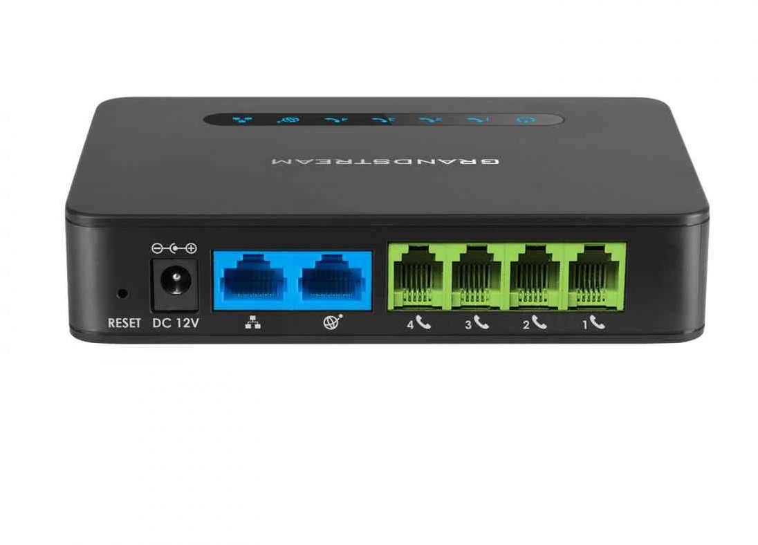 Grandstream Grandstream HT814 V2 VoIP ATA Adapter - 4 FXS & Gigabit Router