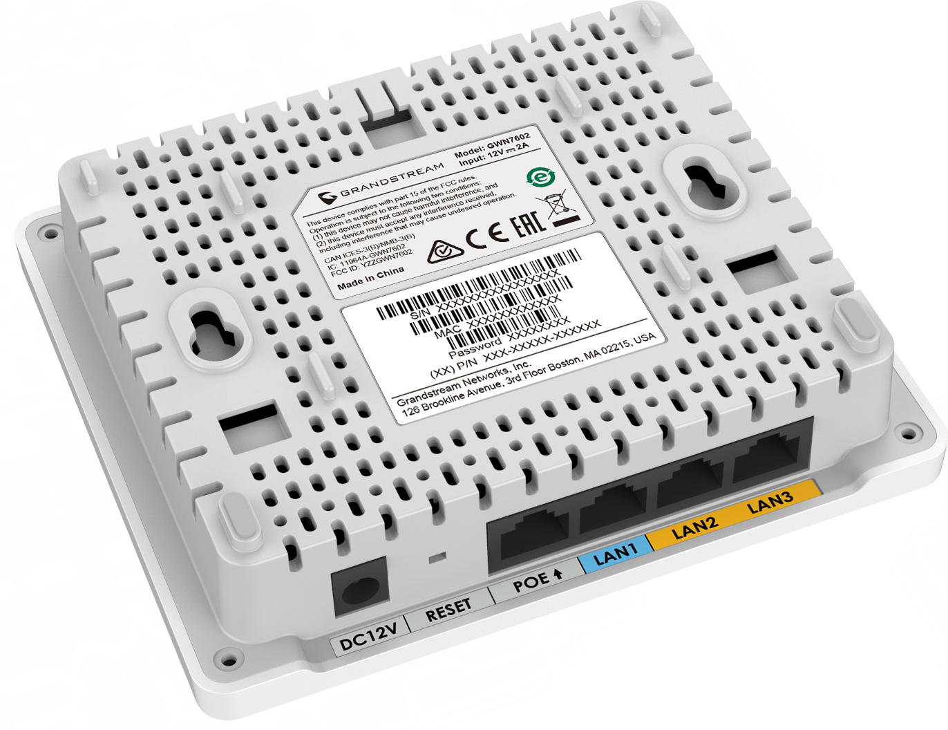 Grandstream Grandstream GWN7604 In-Wall Wi-Fi 5 Access Point met PoE, foto 2 van 3