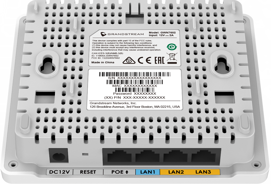 Grandstream Grandstream GWN7604 In-Wall Wi-Fi 5 Access Point met PoE, foto 3 van 3