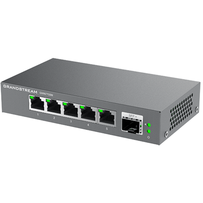 Grandstream Grandstream GWN7700M 5-Poorts 2.5G Multi-Gigabit Switch met 10G SFP+ Uplink