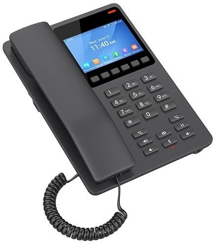Grandstream Grandstream GHP631 IP Hoteltelefoon met USB-C, HD-audio en 6 programmeerbare toetsen - Zwart