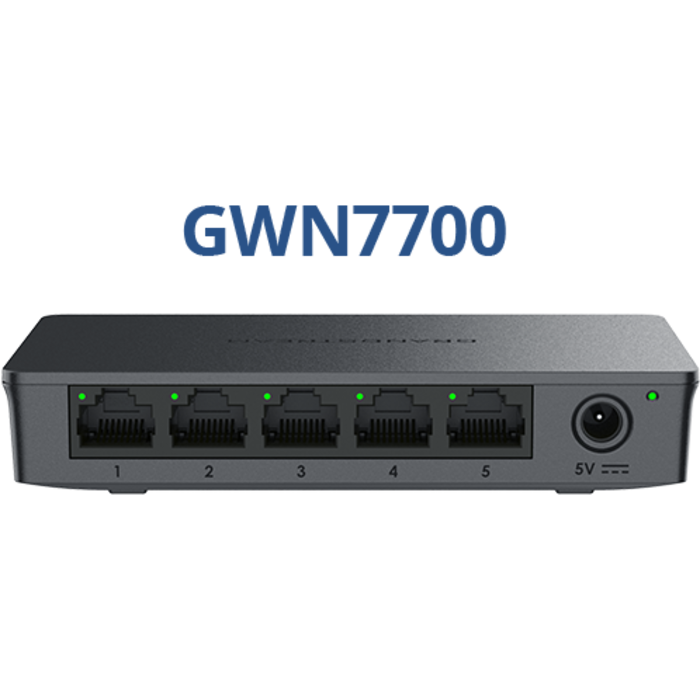 Grandstream Grandstream GWN7700 Unmanaged 5-Poorts Gigabit Switch - Metalen Behuizing