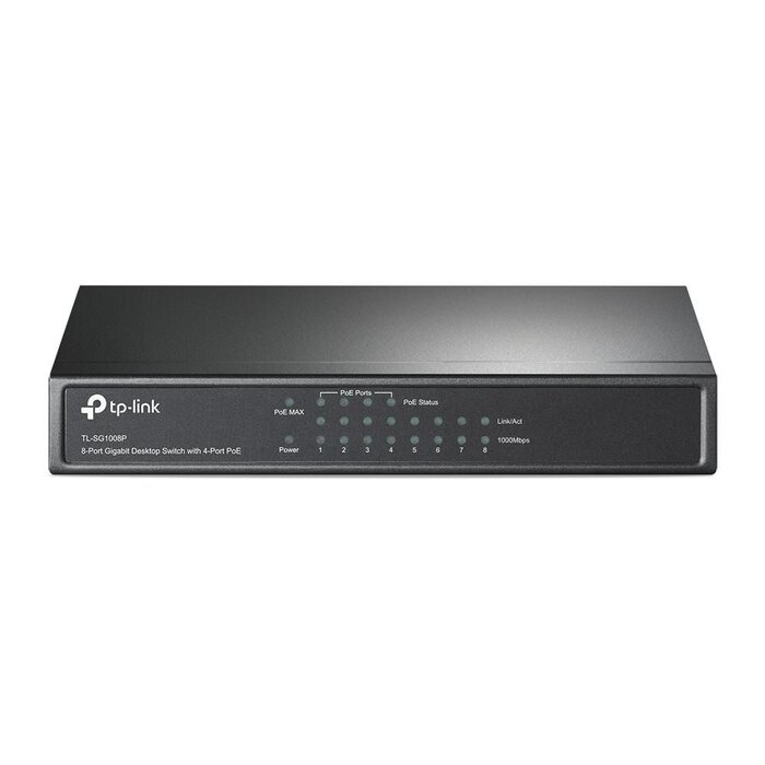 TP-Link TP-Link TL-SG1008P 8-Poorts Gigabit Switch met 4 PoE+ Poorten (Unmanaged)