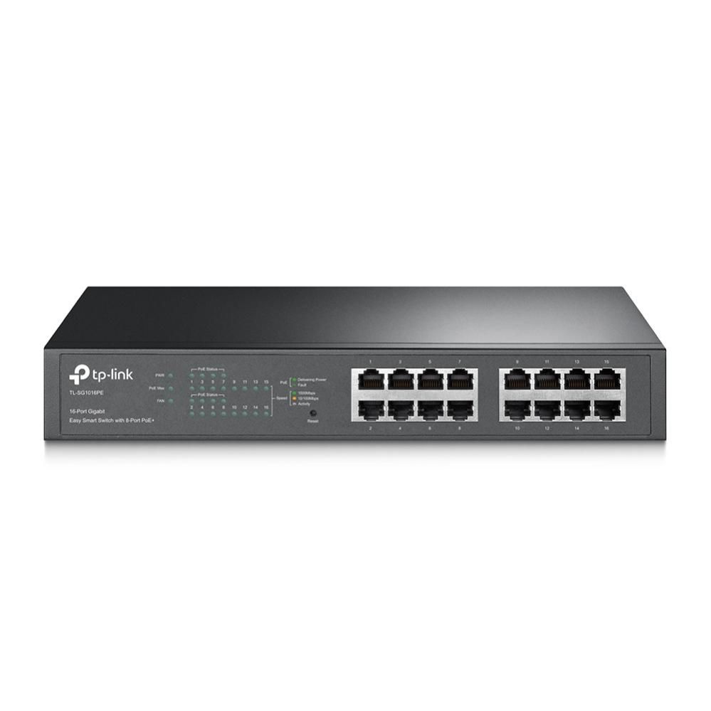 TP-Link TP-Link TL-SG1016PE Gigabit Managed PoE+ Switch - 16 Poorten (110W)