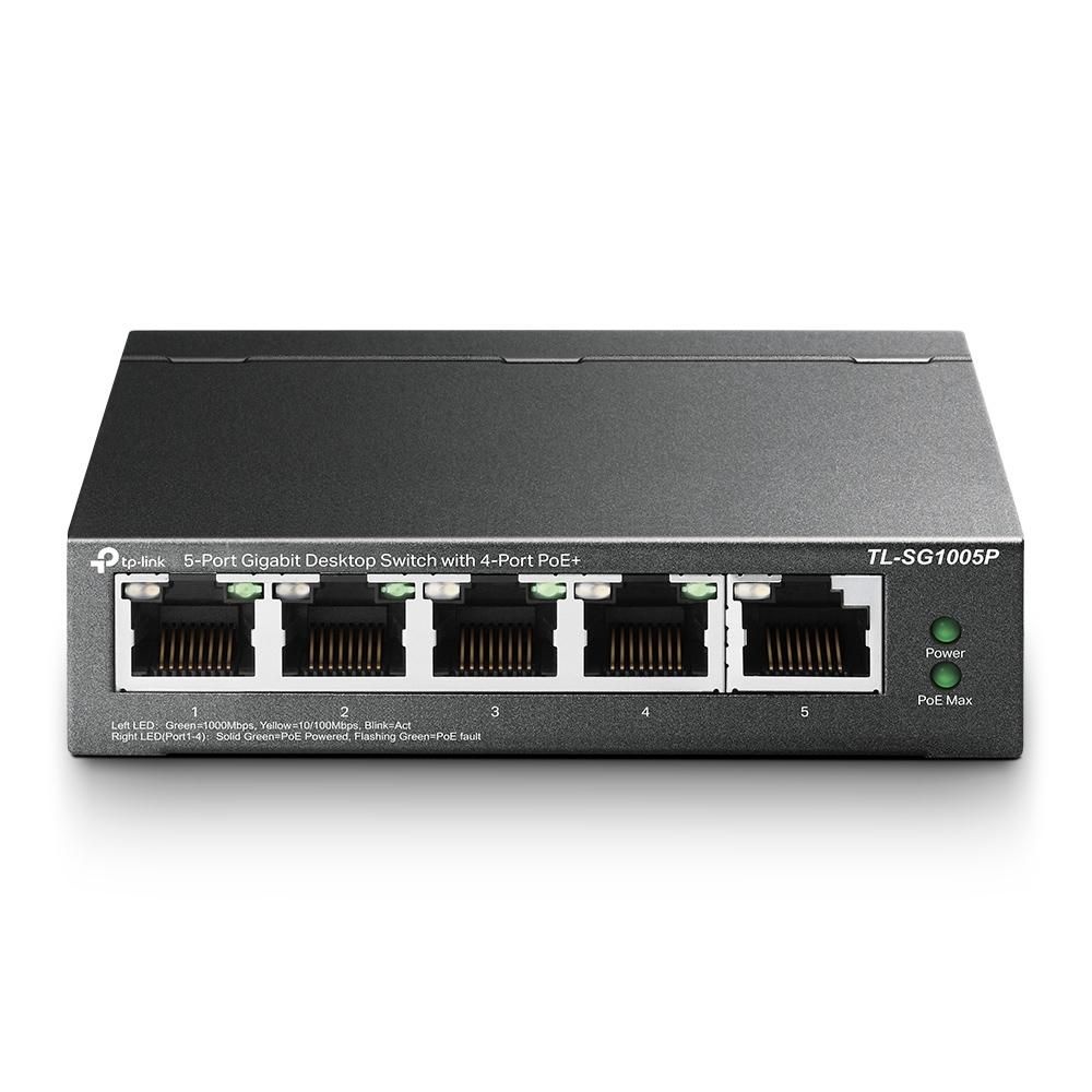 TP-Link TP-Link TL-SG1005P 5-Poort Gigabit Switch met 4x PoE (56W)