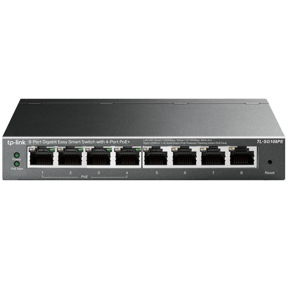 TP-Link TP-Link TL-SG108PE 8-Poorts Gigabit Switch met 4x PoE (64W)
