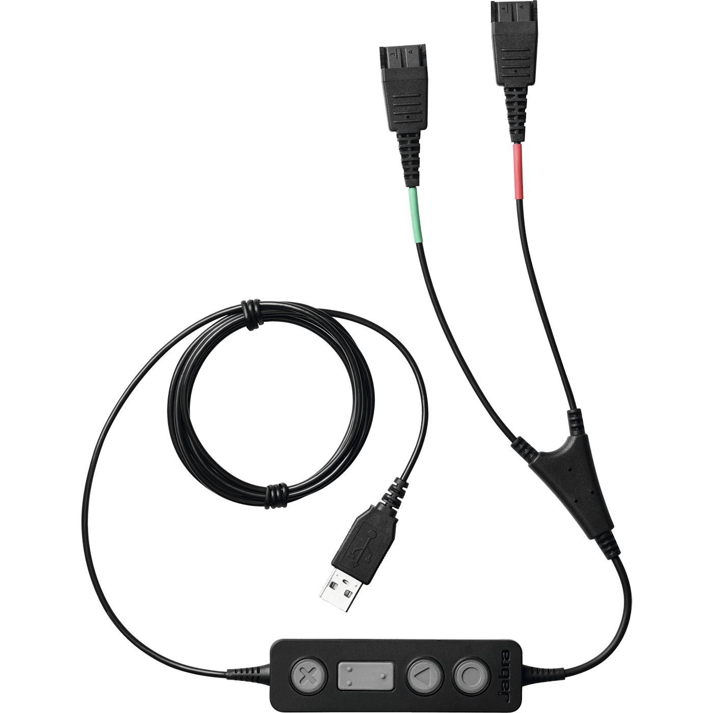 Jabra Jabra Link 265 USB Trainingskabel voor 2 QD Headsets (265-09), foto 2 van 3