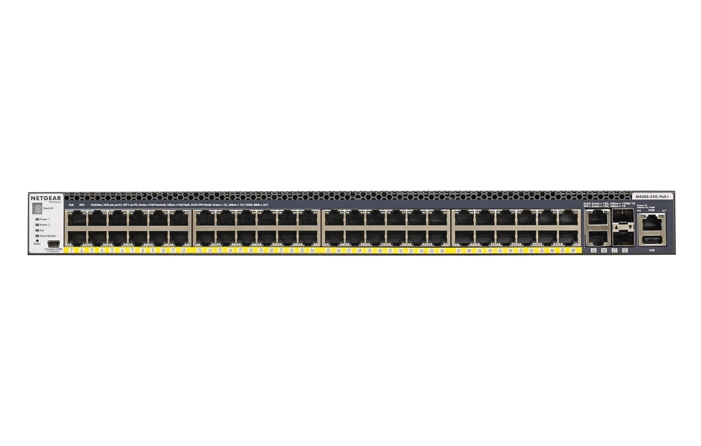 Netgear Netgear M4300-52G-POE+ Managed Switch (GSM4352PA-100NES), foto 2 van 2
